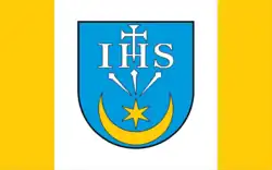 Vlag van gemeente Pawłosiów