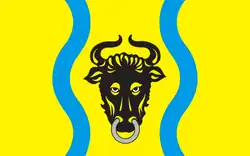 Vlag van gemeente Popów