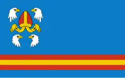 Vlag van gemeente Ręczno