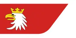 Vlag van het Poolse woiwodschap Ermland-Mazurië