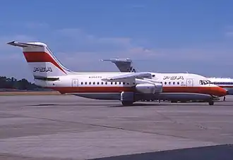 Een identiek vliegtuig in Zürich, Zwitserland.