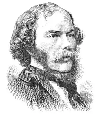 George Henry Lewes, getekend door een onbekende in 1876