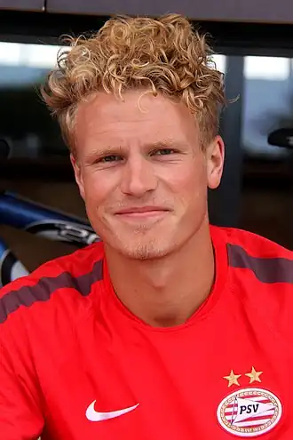 Hiljemark bij PSV, juli 2014.
