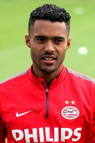 Tamata bij PSV in 2014.