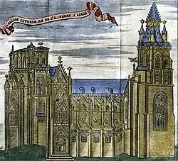 Gravure (1711) naar tekening van Gérard Michel, 1565