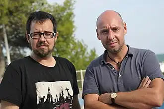 Paco Plaza (links) en Jaume Balagueró