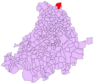 Kaart van Palacios de Goda