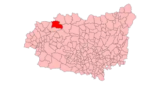 Kaart van Palacios del Sil