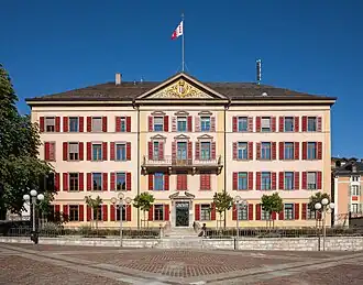 Zetel van de Staatsraad van Wallis in Sion.