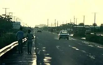 De hoofdstraat van Palapye