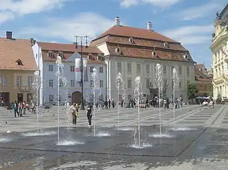 Piața Mare met het paleis na de renovatie