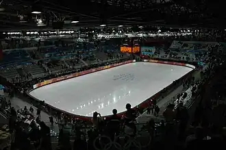 IJsbaan tijdens de Olympische Winterspelen 2006
