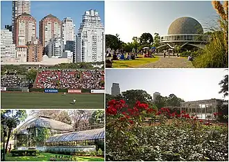 Polo stadion, Galileo Galilei planetarium, botanische tuin en Parque Tres de Febrero