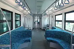 Interieur van Palm Jumeirah Monorail