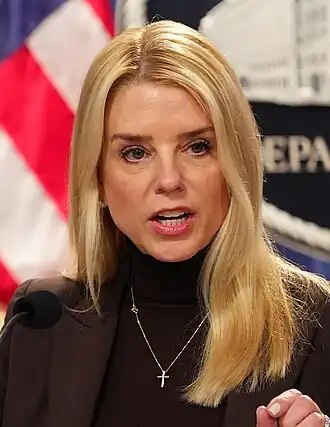 Pam Bondi in 2025