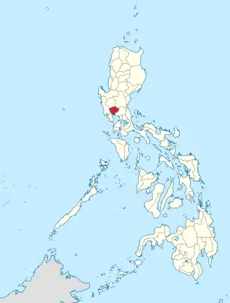 Locatie van Pampanga in de Filipijnen