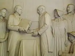 Onderdeel van de muurgravure