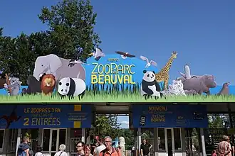 Entree van de dierentuin