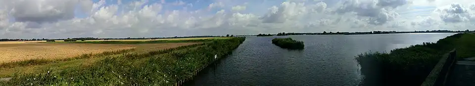 Panorama Hondshalstermeer vanaf de Ringmaar in het zuidwesten