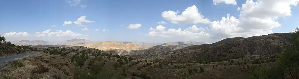 Panorama van het Igzennayengebergte