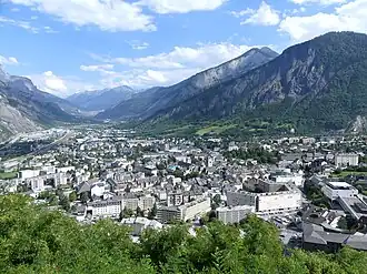 Uitzicht op Saint-Jean-de-Maurienne