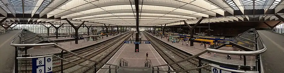 Panorama van Rotterdam Centraal, 13 juni 2014