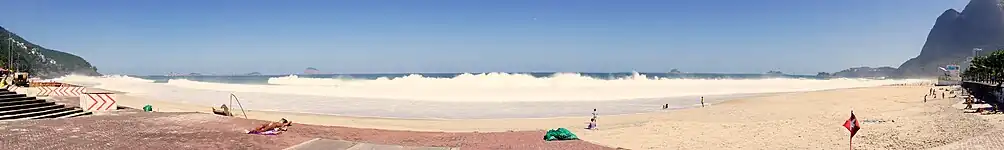 Panorama van het strand