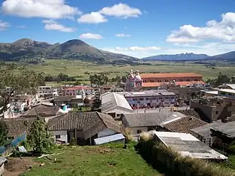 Uitzicht op Guachucal