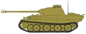 De Panzerkampfwagen V Panther was de belangrijkste component van de Panzerbrigades 1944-stijl