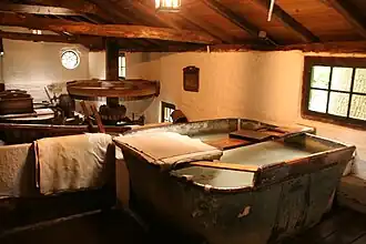 Interieur van de molen