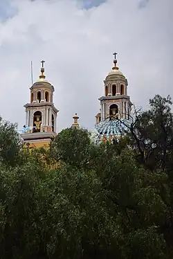 Torens van de kerk Nuestra Señora de Los Remedios