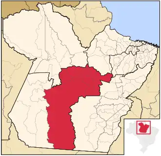 Ligging van de Braziliaanse microregio Altamira in Pará