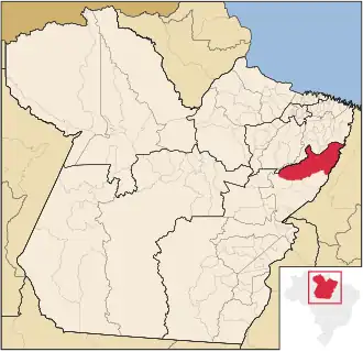 Kaart van Paragominas