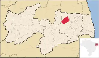 Kaart van Barra de Santa Rosa