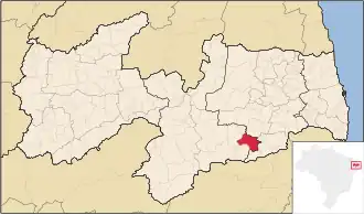 Kaart van Barra de Santana