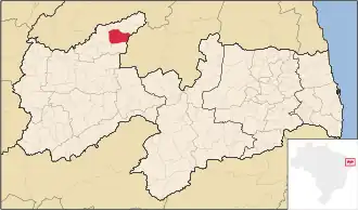 Kaart van Brejo do Cruz