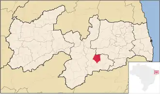 Kaart van Cabaceiras