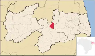 Kaart van Juazeirinho