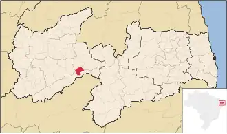 Kaart van Mãe d'Água