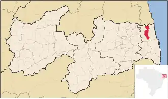 Kaart van Mamanguape