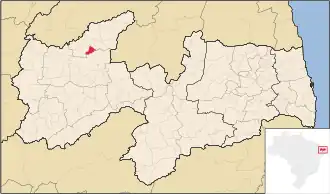 Kaart van Mato Grosso