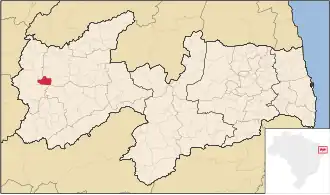 Kaart van Nazarezinho