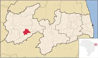 Kaart van Olho D´água