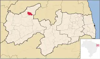 Kaart van Riacho dos Cavalos