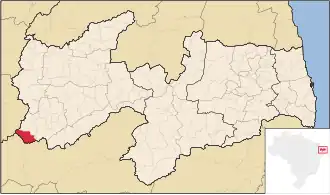 Kaart van Santa Inês