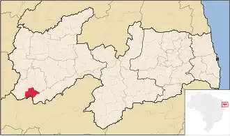 Kaart van Santana de Mangueira