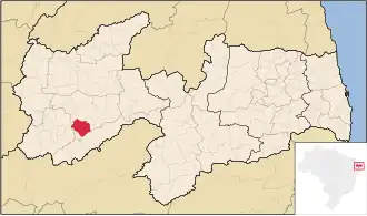 Kaart van Santana dos Garrotes