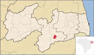 Kaart van São Domingos do Cariri