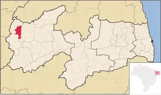 Kaart van São João do Rio do Peixe