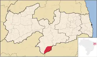 Kaart van São João do Tigre